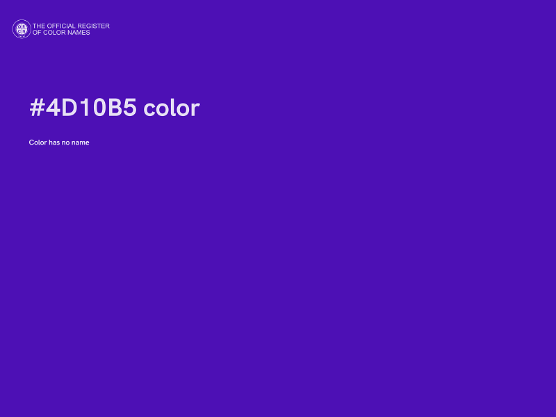 #4D10B5 color image