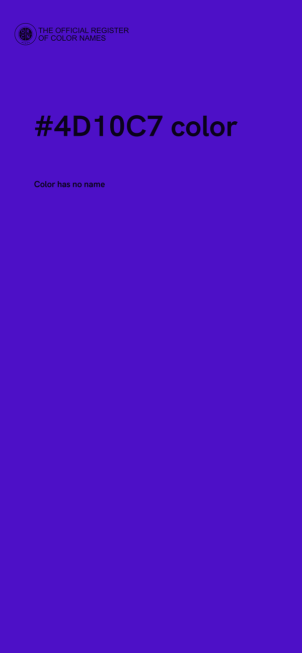 #4D10C7 color image