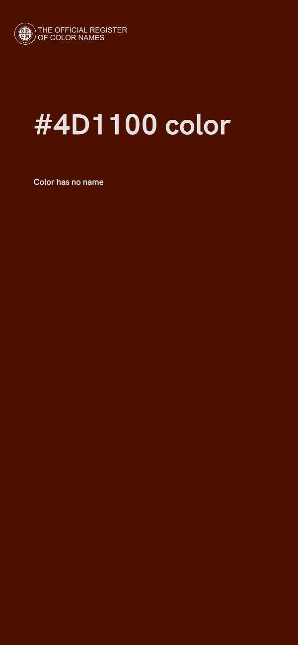 #4D1100 color image