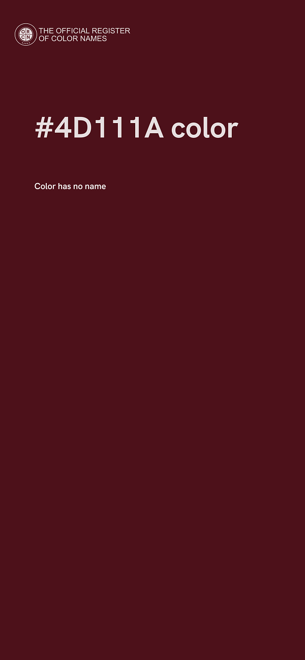 #4D111A color image