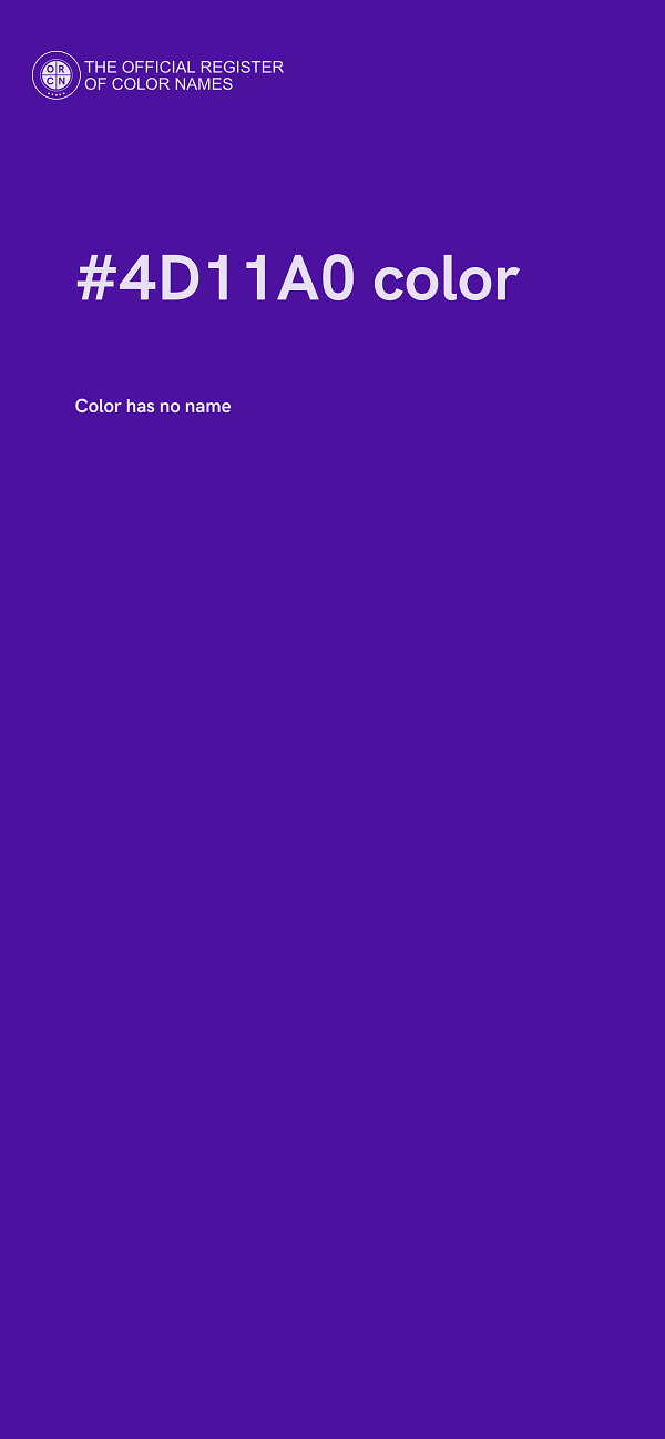#4D11A0 color image