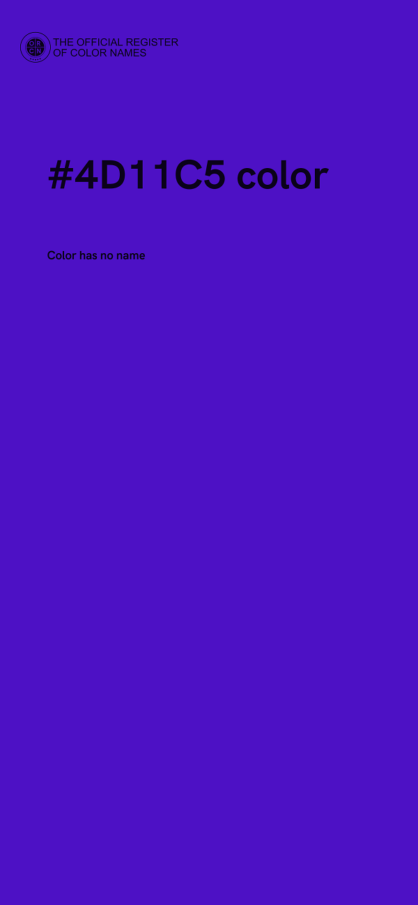 #4D11C5 color image