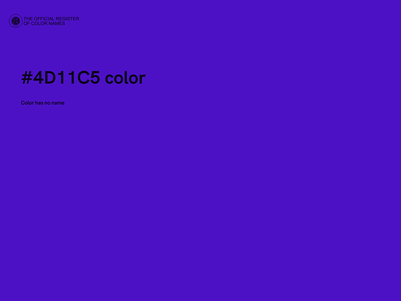 #4D11C5 color image