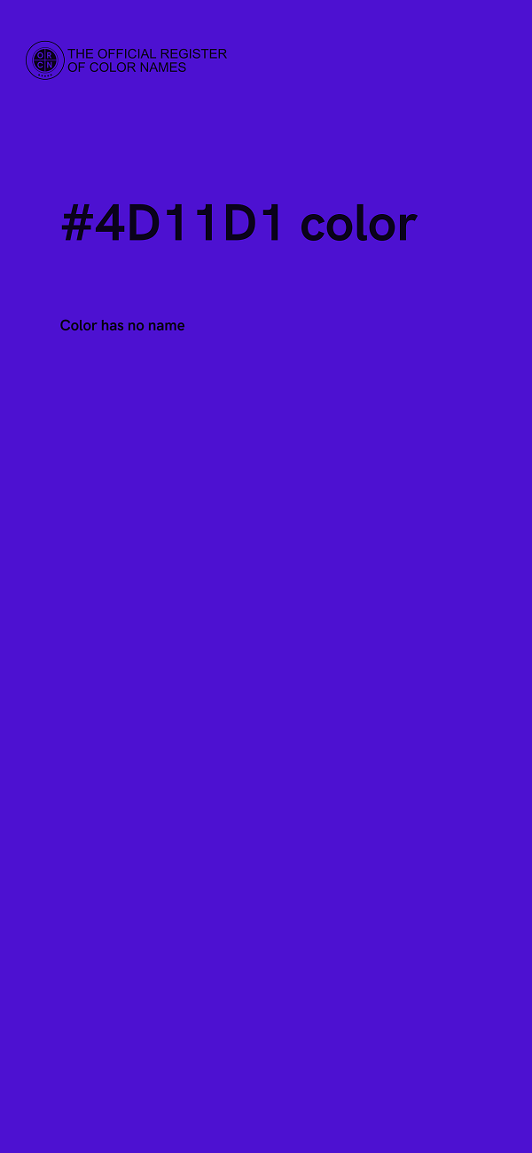#4D11D1 color image