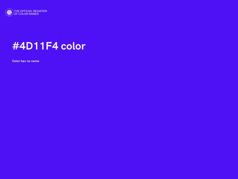 #4D11F4 color image