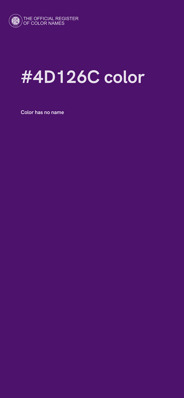 #4D126C color image