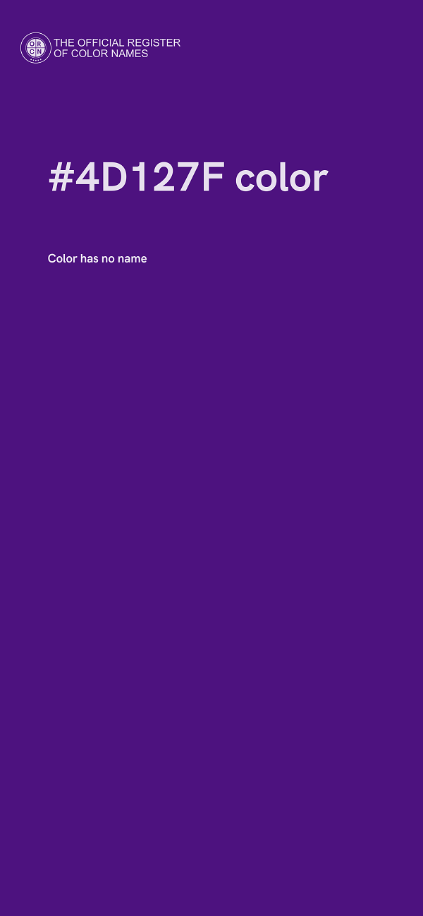 #4D127F color image