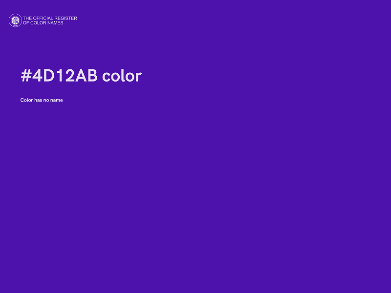 #4D12AB color image