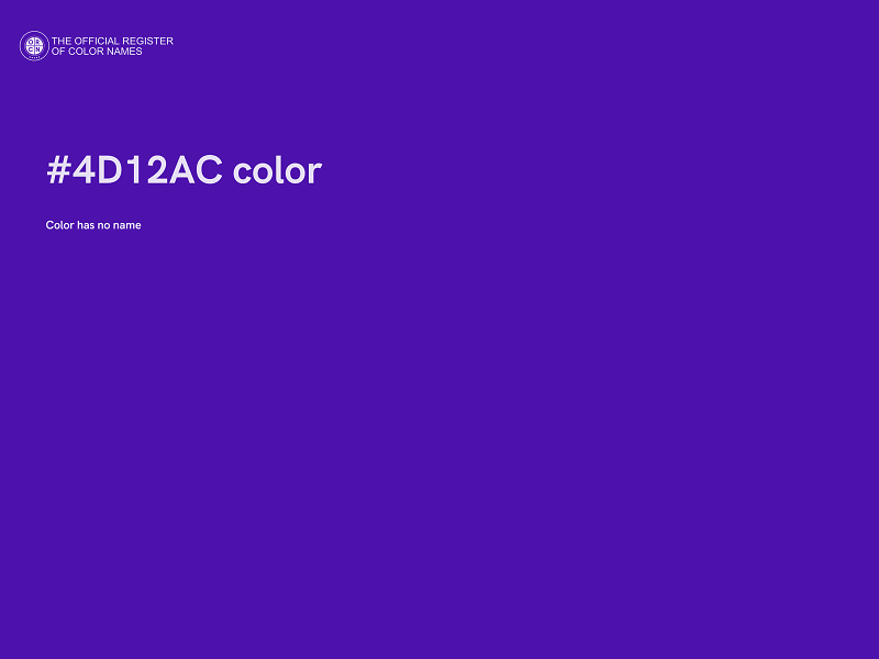 #4D12AC color image