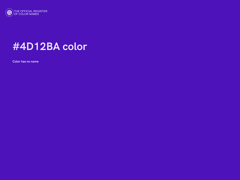 #4D12BA color image