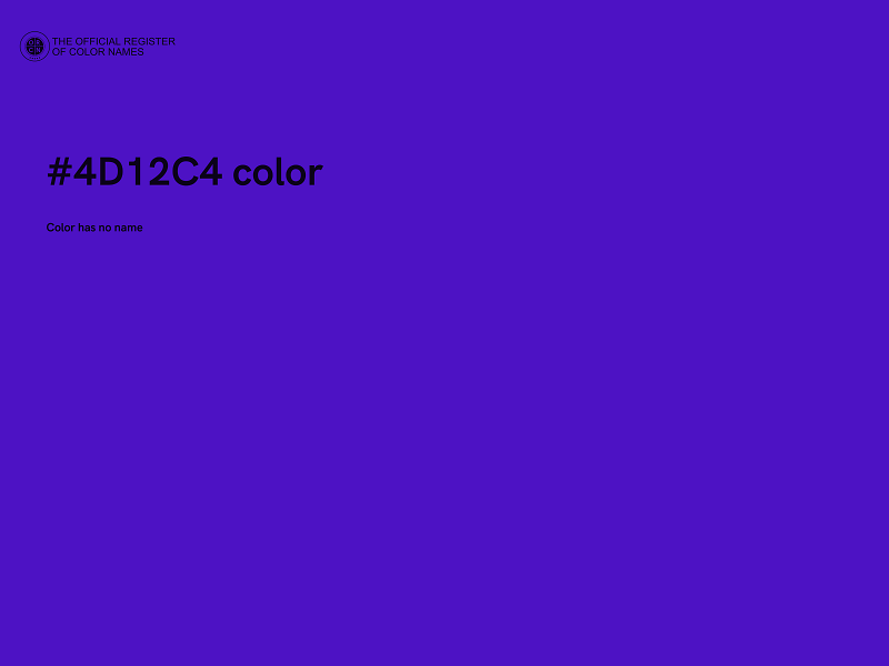 #4D12C4 color image