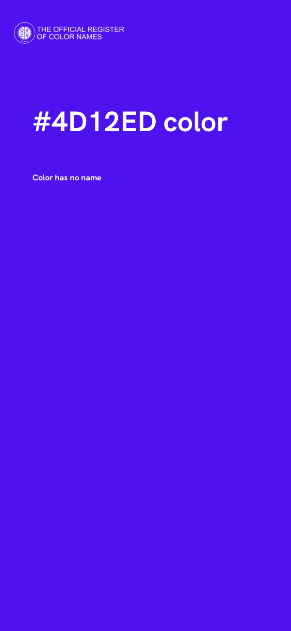 #4D12ED color image
