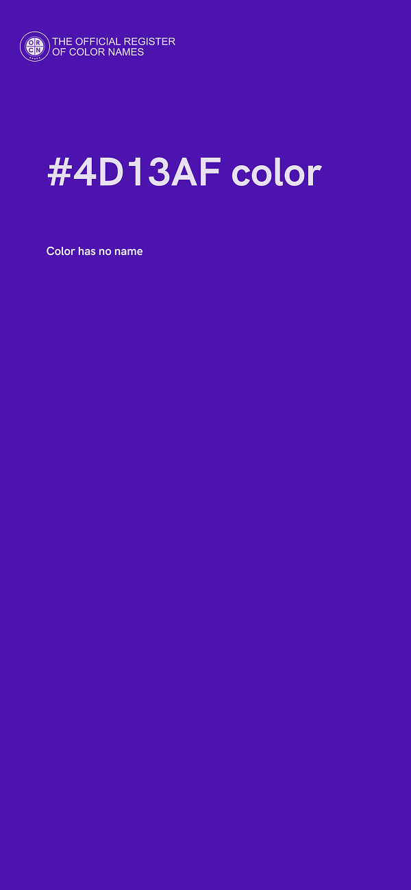 #4D13AF color image