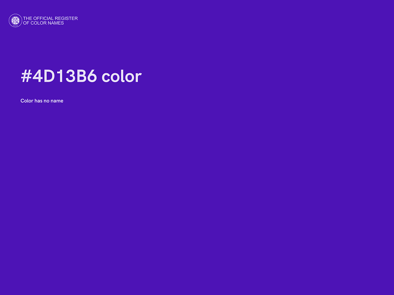 #4D13B6 color image