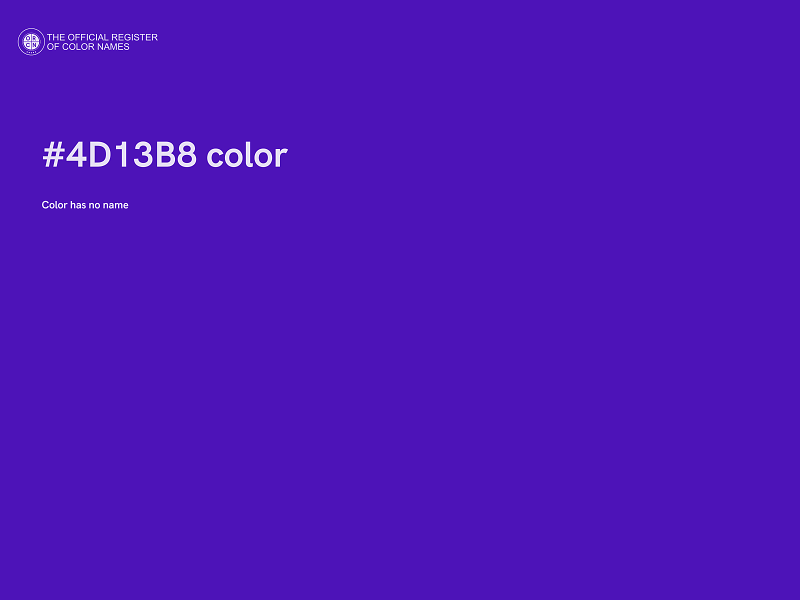 #4D13B8 color image