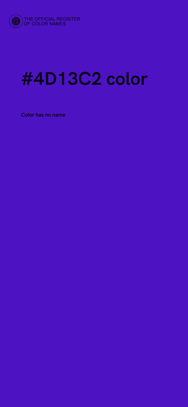 #4D13C2 color image