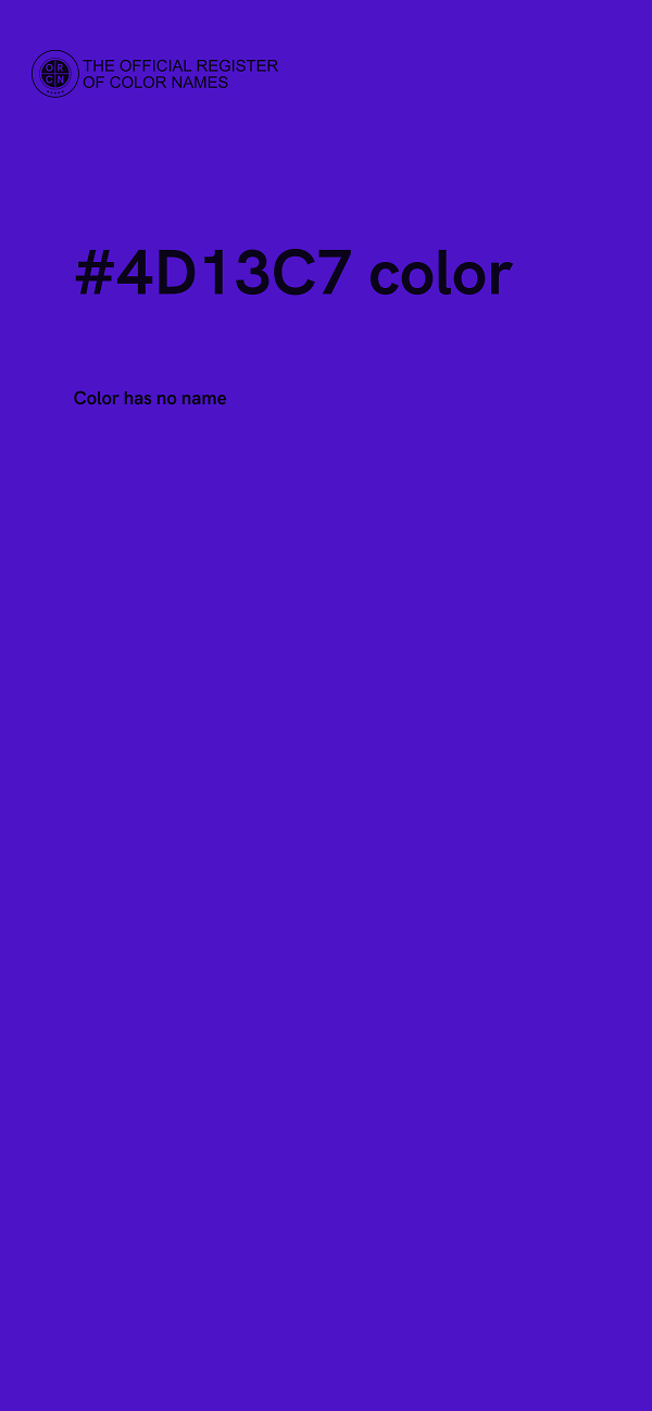 #4D13C7 color image