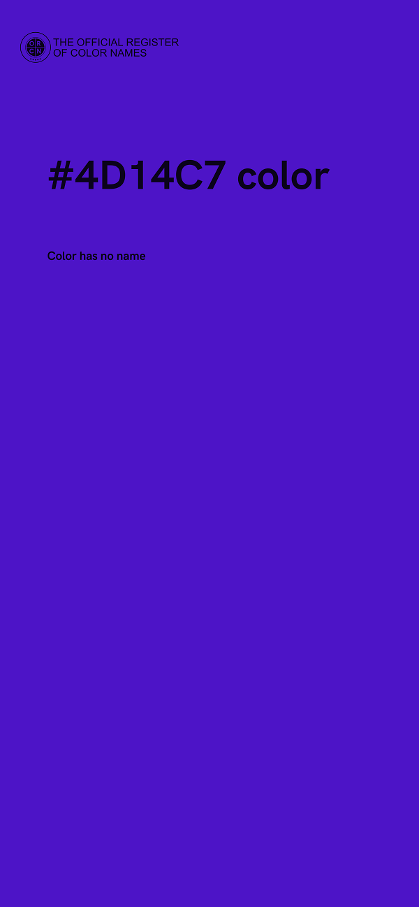 #4D14C7 color image