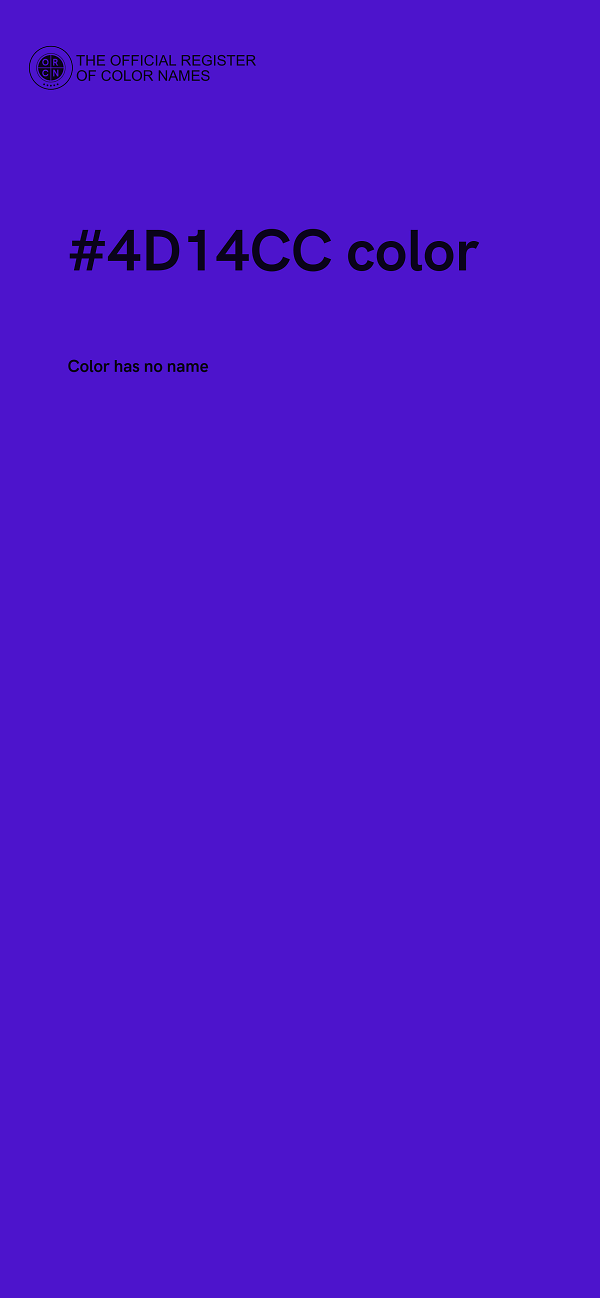 #4D14CC color image