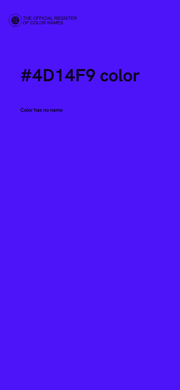 #4D14F9 color image