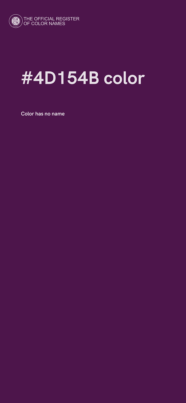 #4D154B color image