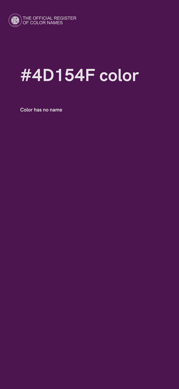 #4D154F color image