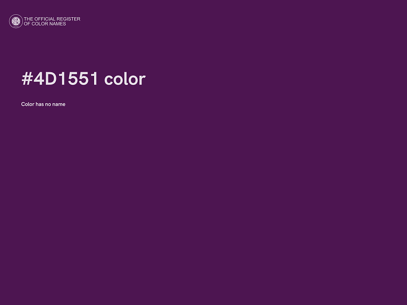 #4D1551 color image