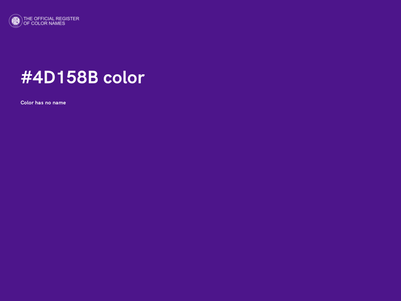 #4D158B color image