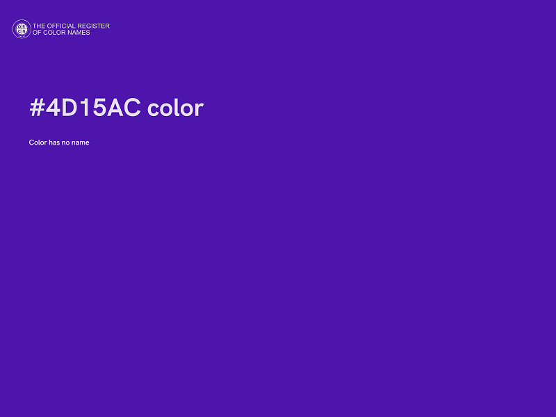 #4D15AC color image