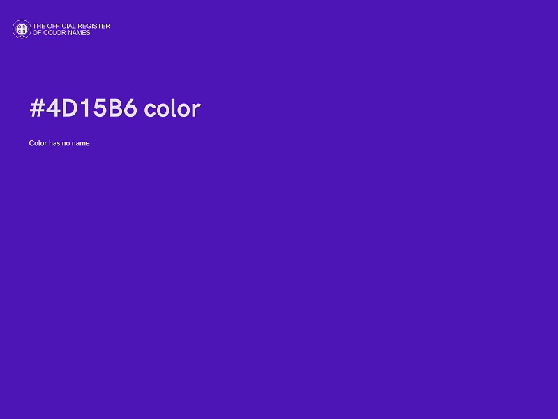 #4D15B6 color image