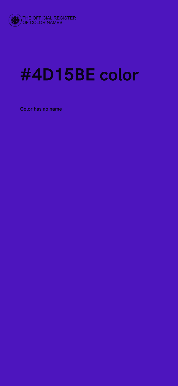 #4D15BE color image