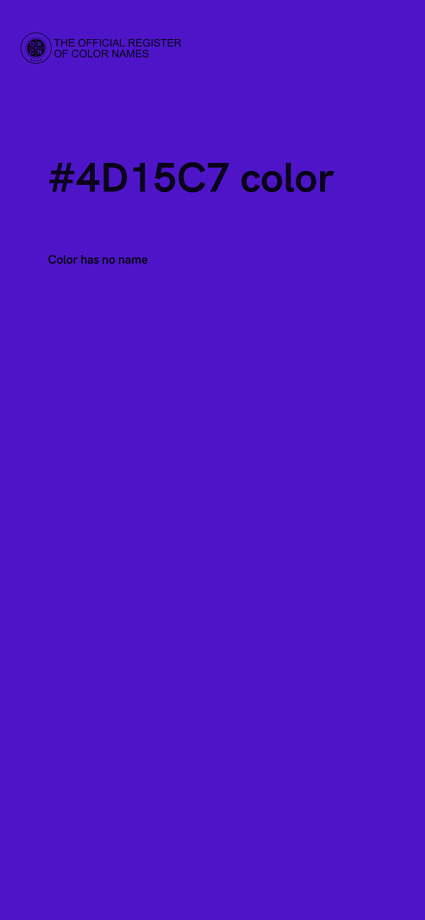 #4D15C7 color image