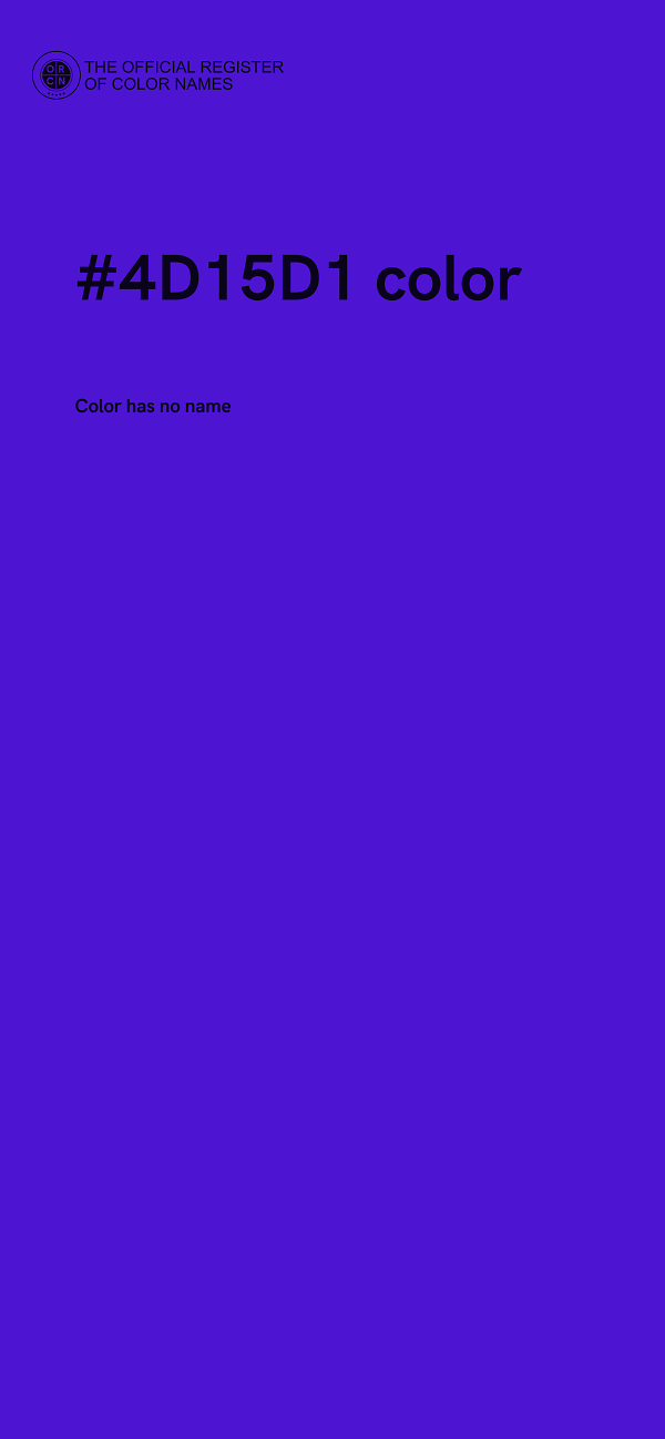 #4D15D1 color image