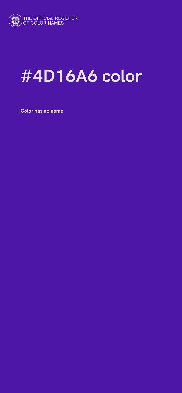 #4D16A6 color image