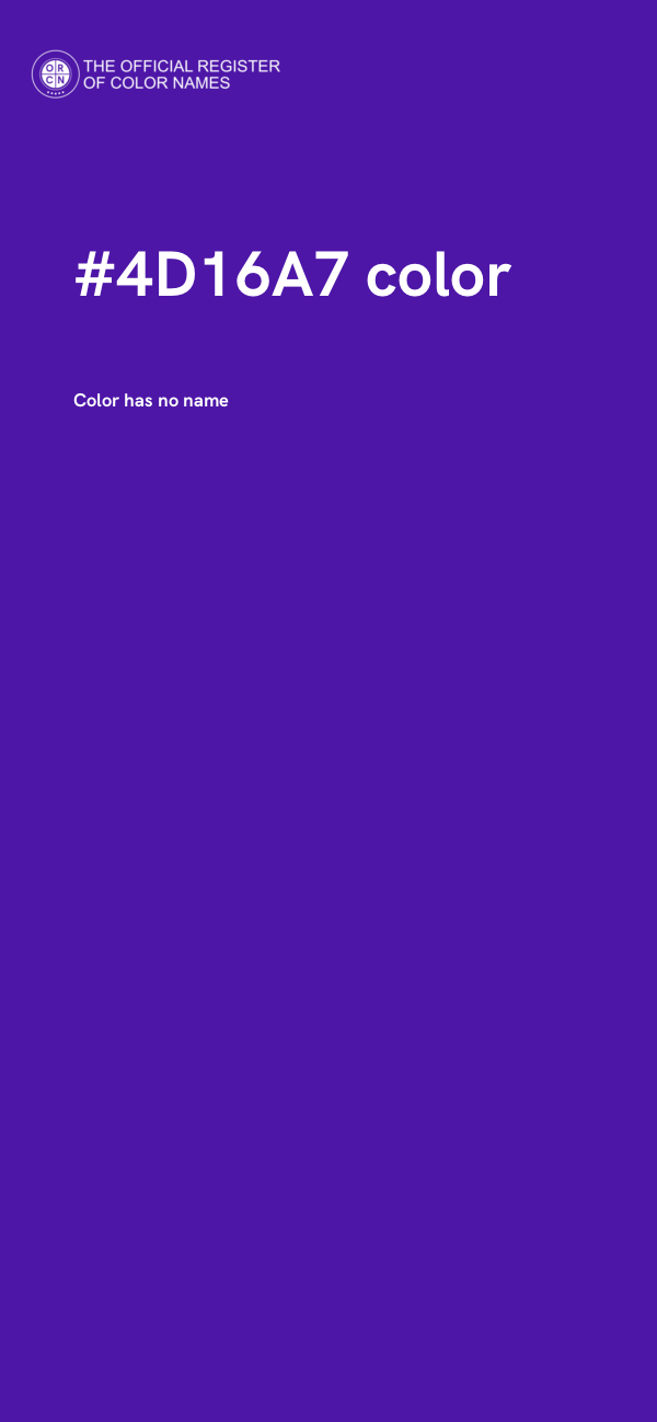#4D16A7 color image