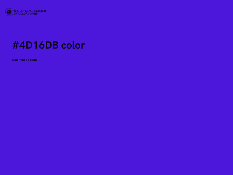 #4D16DB color image