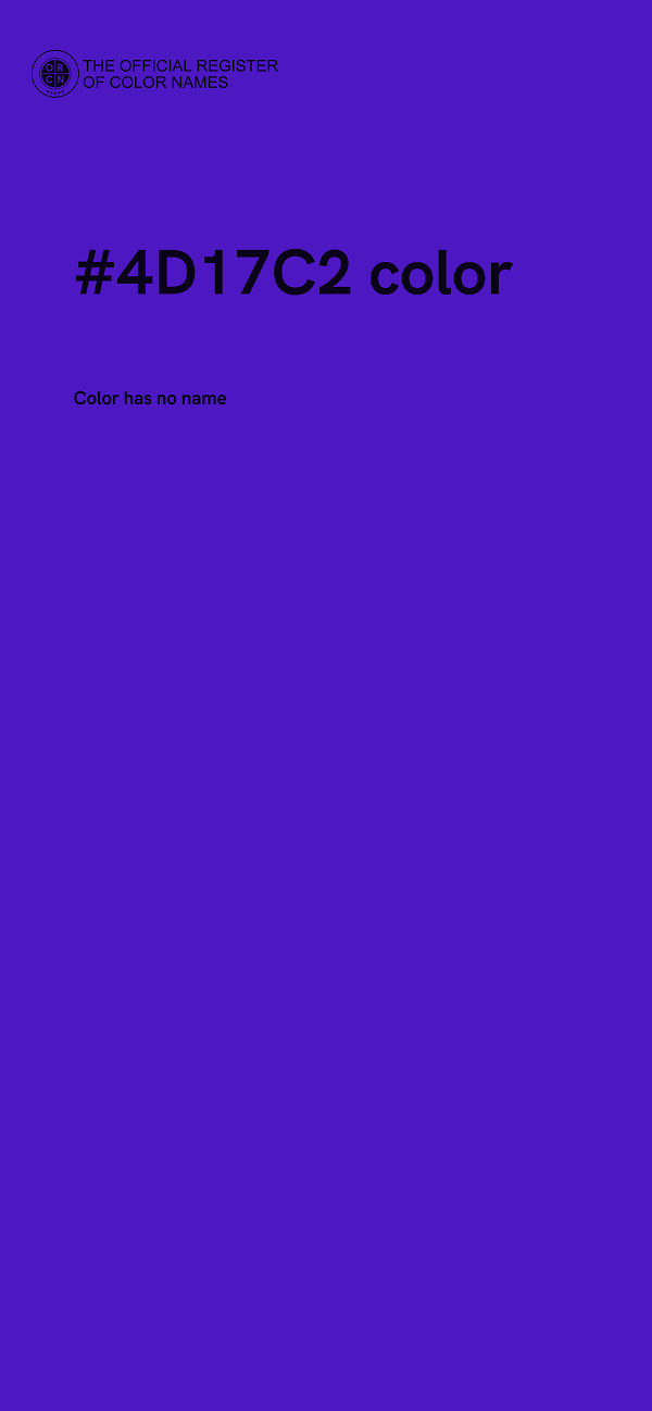 #4D17C2 color image