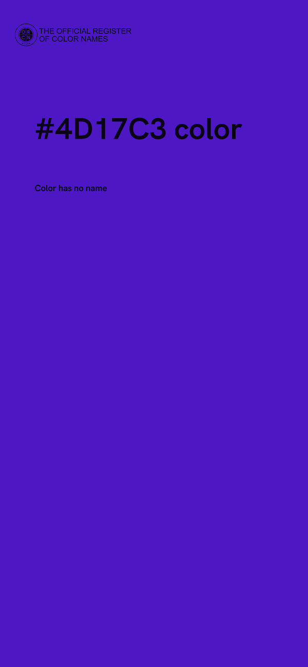 #4D17C3 color image