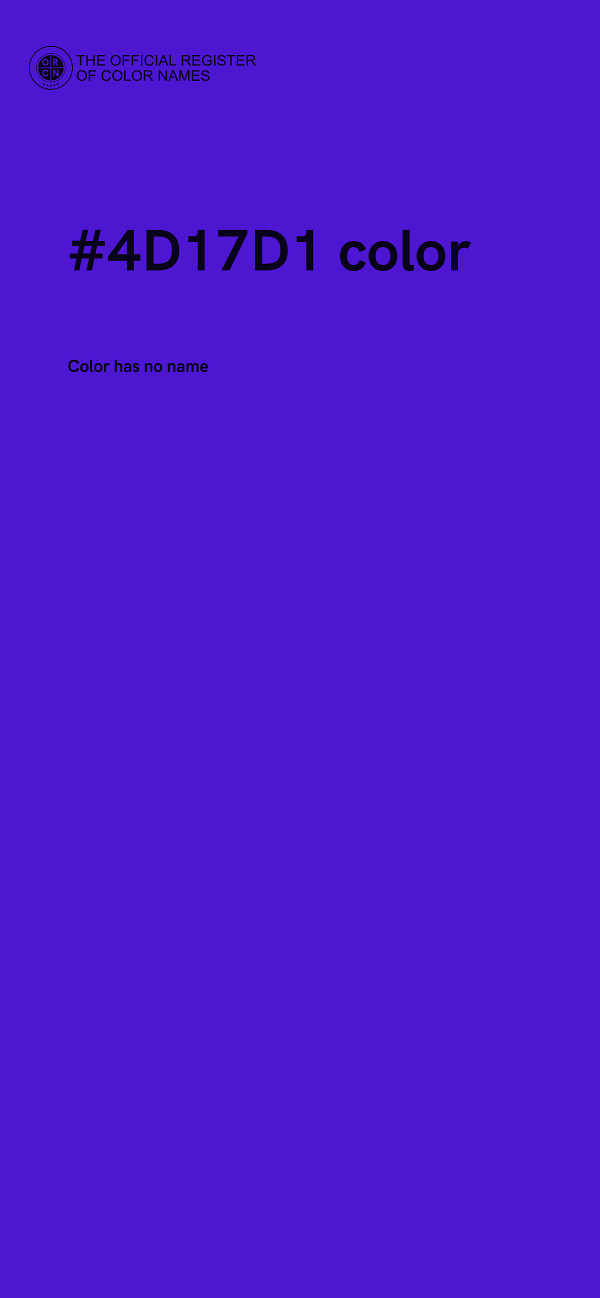 #4D17D1 color image