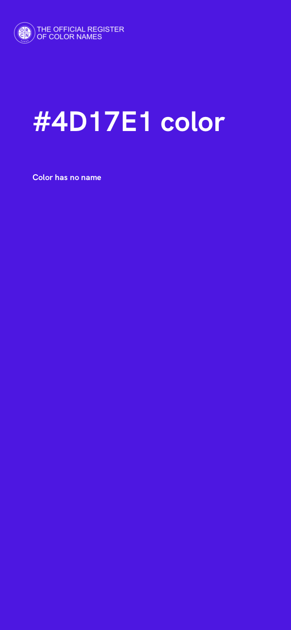 #4D17E1 color image