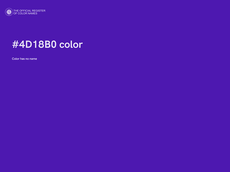 #4D18B0 color image