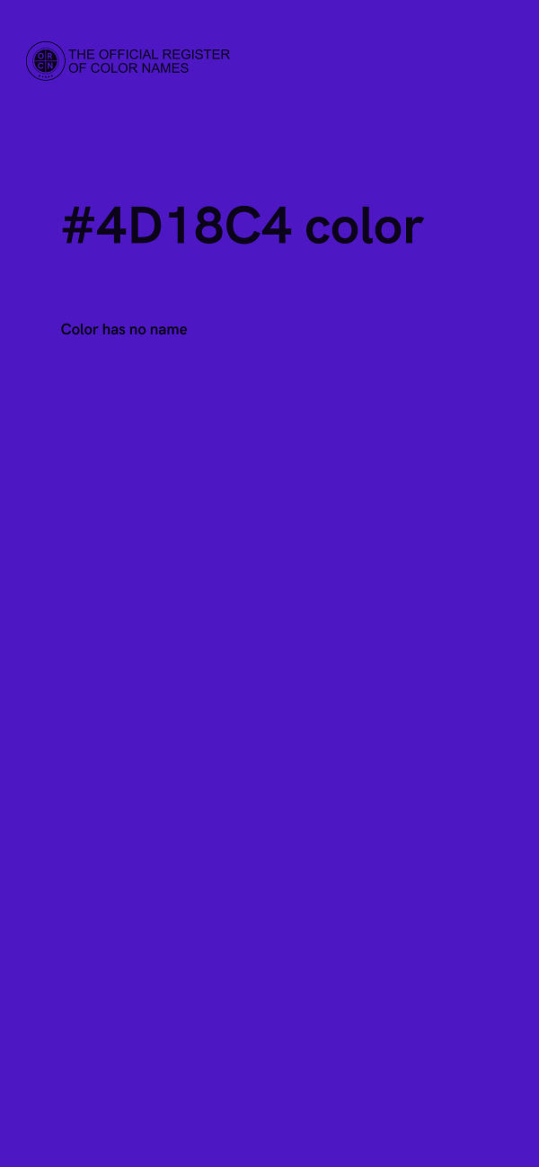 #4D18C4 color image