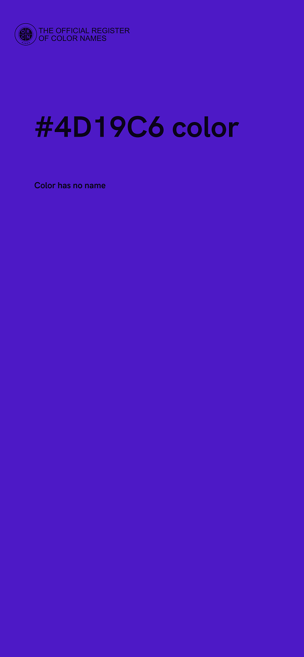#4D19C6 color image