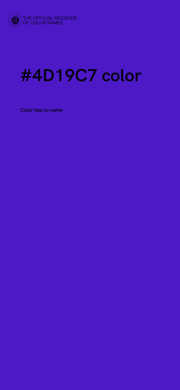 #4D19C7 color image