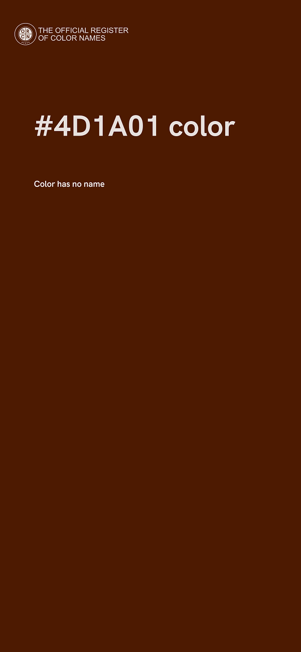 #4D1A01 color image