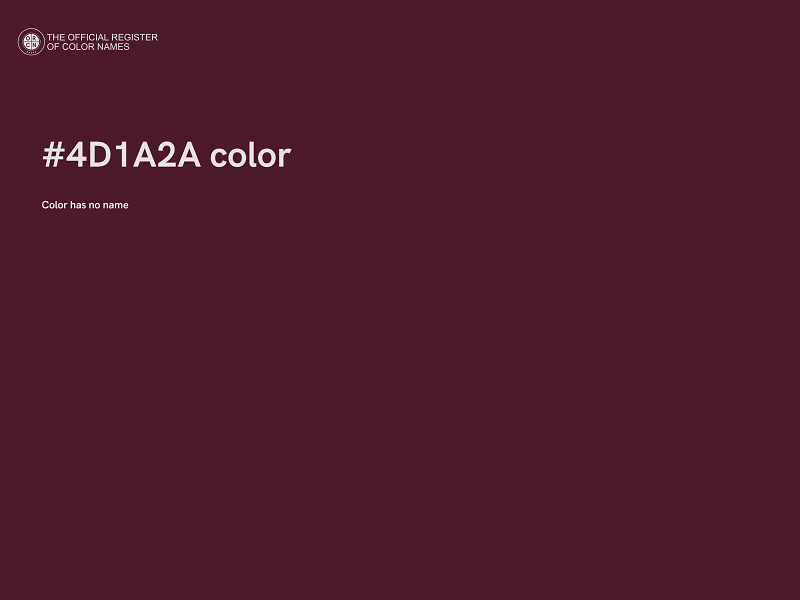 #4D1A2A color image