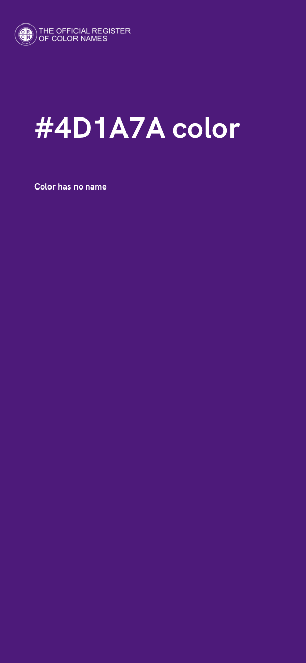#4D1A7A color image