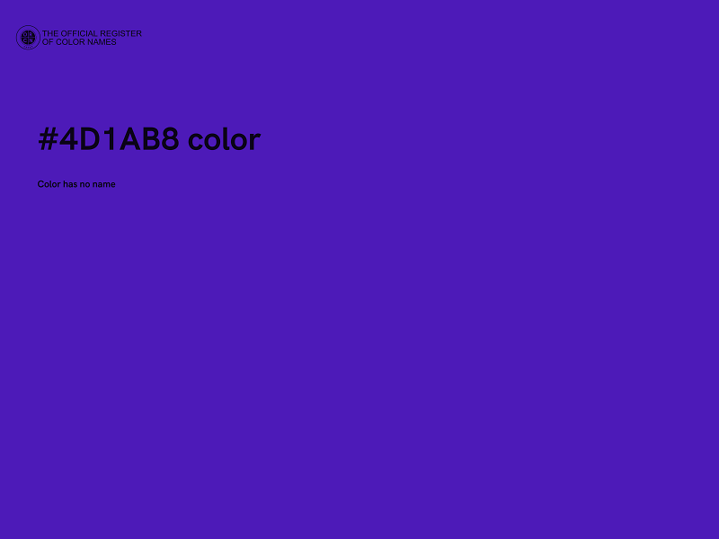 #4D1AB8 color image