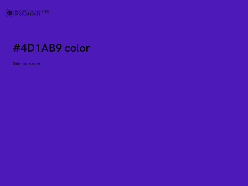 #4D1AB9 color image