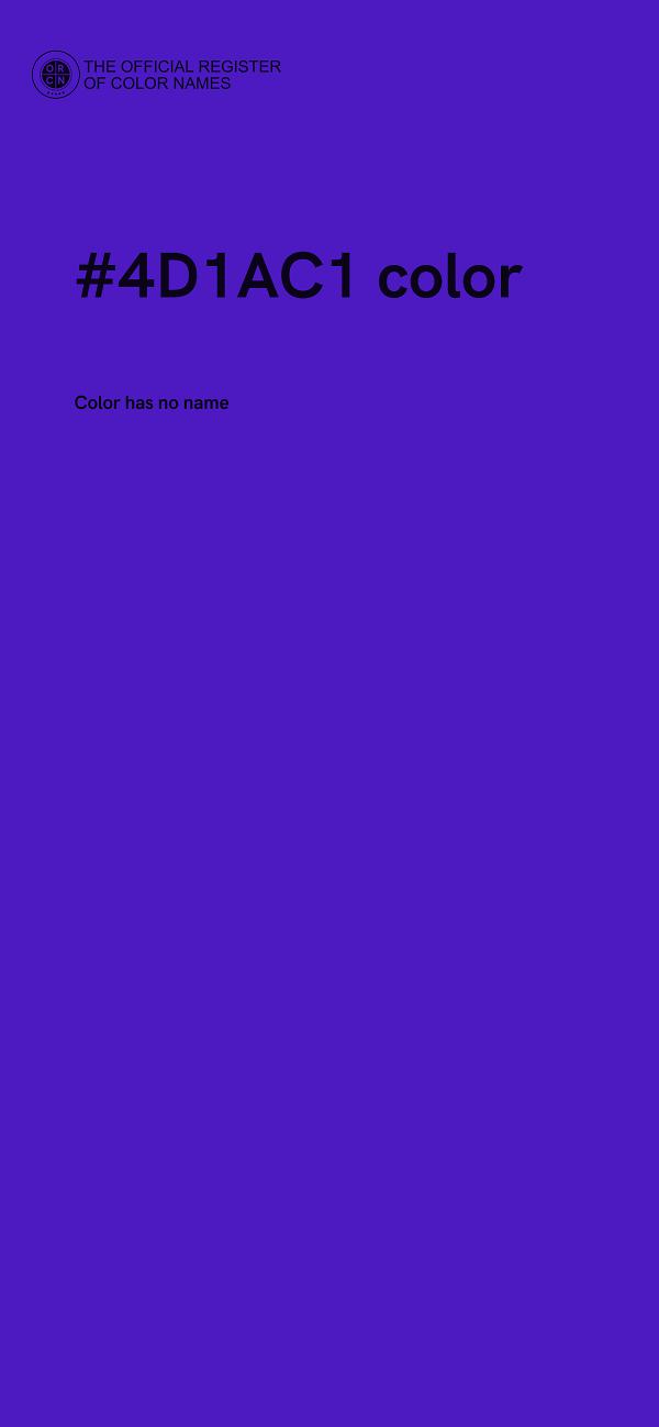 #4D1AC1 color image